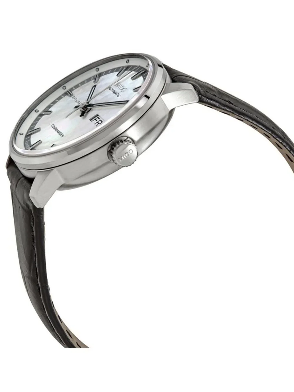 NWT Mido Commander II Automatic White Mother of Pearl Dial Ladies Watch M016.230